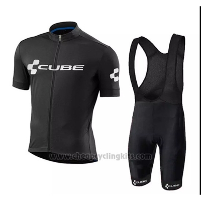 2018 Cycling Jersey Cube Black Short Sleeve and Bib Short [BQXE-1851]