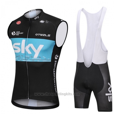 2018 Wind Vest Sky Black and Bluee