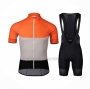 2021 Cycling Jersey POC Orange Short Sleeve and Bib Short