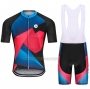 2021 Cycling Jersey Steep Red Blue Short Sleeve and Bib Short(2)