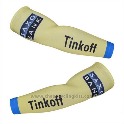 2015 Saxobank Arm Warmer Cycling Yellow