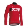 2016 Cycling Jersey Specialized White and Red Long Sleeve and Bib Tight