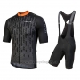 2018 Cycling Jersey Nalini Podio Black Short Sleeve and Bib Short