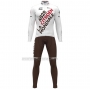 2021 Cycling Jersey Ag2r La Mondiale White Long Sleeve and Bib Short