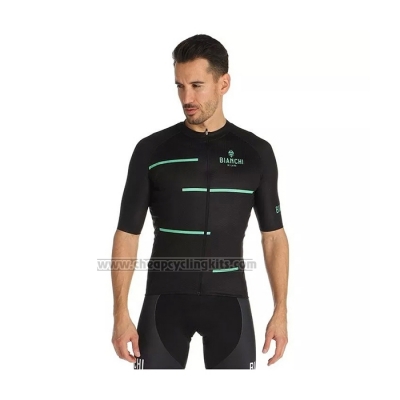 2021 Cycling Jersey Bianchi Black Short Sleeve and Bib Short(2)