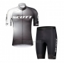 2021 Cycling Jersey Scott White Short Sleeve and Bib Short