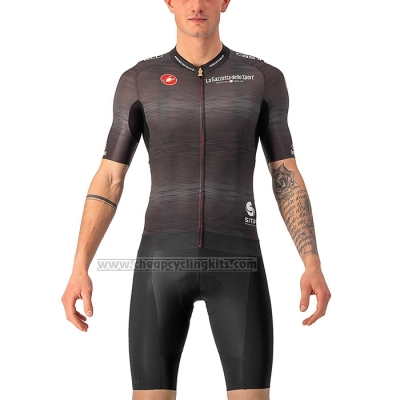 2022 Cycling Jersey Giro d'Italia Brown Short Sleeve and Bib Short