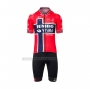 2022 Cycling Jersey Jumbo Visma Red Blue Short Sleeve and Bib Short