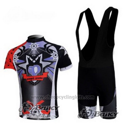 2010 Cycling Jersey Pearl Izumi Black and Blue Short Sleeve and Bib Short