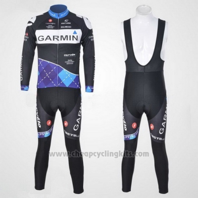 2011 Cycling Jersey Garmin Champion New Zealand Long Sleeve and Bib Tight