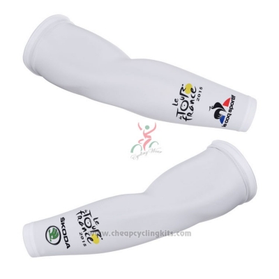 2015 Tour de France Arm Warmer Cycling White