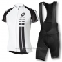 2016 Cycling Jersey Women Assos White and Black Short Sleeve and Bib Short