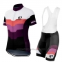 2016 Cycling Jersey Women Pearl Izumi Black and Purple Short Sleeve and Bib Short