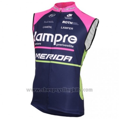 2016 Wind Vest Lampre Blue and Fuchsia