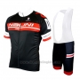 2019 Cycling Jersey Nalini Black Red Short Sleeve and Overalls