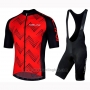 2019 Cycling Jersey Nalini Podio 2.0 Black Red Short Sleeve and Bib Short