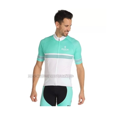 2021 Cycling Jersey Bianchi White Green Short Sleeve and Bib Short(2)