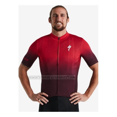 2021 Cycling Jersey Specialized Deep Red Short Sleeve and Bib Short