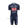 2022 Cycling Jersey Alpecin Fenix Deep Blue Short Sleeve and Bib Short