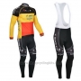 2013 Cycling Jersey Omega Pharma Quick Step Champion Belgium Long Sleeve and Bib Tight