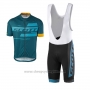 2017 Cycling Jersey Scott Bluee Short Sleeve and Bib Short