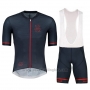 2018 Cycling Jersey Maloja Pushbikersm Black Short Sleeve and Bib Short