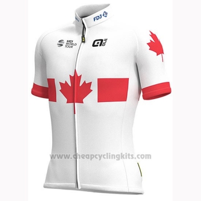 2019 Cycling Jersey Groupama FDJ Champion Canada Short Sleeve and Bib Short