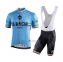 2021 Cycling Jersey Bianchi White Short Sleeve and Bib Short