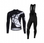 2021 Cycling Jersey Pearl Izumi Black Long Sleeve and Bib Short