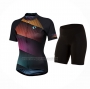 2021 Cycling Jersey Women Pearl Izumi Multicoloured Short Sleeve and Bib Short