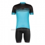 2022 Cycling Jersey Scott Blue Short Sleeve and Bib Short