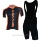 2017 Cycling Jersey Biemme Poison Orange Short Sleeve and Bib Short