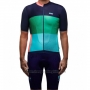 2017 Cycling Jersey Maap Sector Pro Green and Blue Short Sleeve and Bib Short