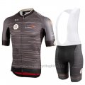 2019 Cycling Jersey Castelli Uae Tour Gray Short Sleeve and Overalls