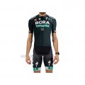 2021 Cycling Jersey Bora-Hansgrone Dark Green Short Sleeve and Bib Short