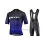 2021 Cycling Jersey Giant Black Purple Short Sleeve and Bib Short