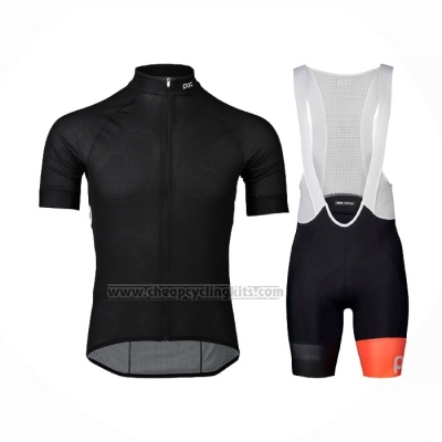 2021 Cycling Jersey POC Black Short Sleeve and Bib Short