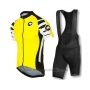 2016 Cycling Jersey Assos Yellow Short Sleeve and Bib Short