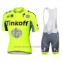 2016 Cycling Jersey Tinkoff Yellow Short Sleeve and Bib Short