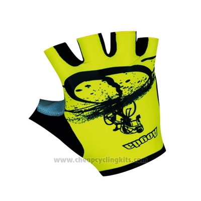 2017 Aogda Gloves Cycling Yellow and Black