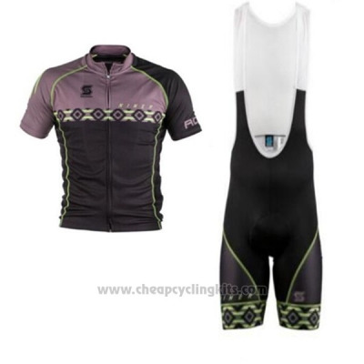 2017 Cycling Jersey Niner Marron Short Sleeve and Bib Short