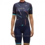 2017 Cycling Jersey Women Maap X Ella Black Short Sleeve and Bib Short