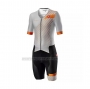 2021 Cycling Jersey Castelli Gray Short Sleeve and Bib Short