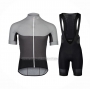 2021 Cycling Jersey POC Gray Short Sleeve and Bib Short