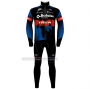 2021 Cycling Jersey Trek Black Red Blue Long Sleeve and Bib Short