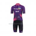 2022 Cycling Jersey Burgos BH Purple Fuchsia Short Sleeve and Bib Short