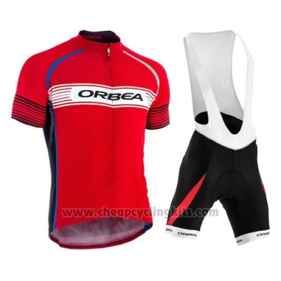 2015 Cycling Jersey Orbea Red Short Sleeve and Bib Short [BQXE-2407]