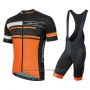 2018 Cycling Jersey Nalini Fatica Orange Short Sleeve and Bib Short