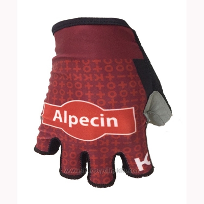 2018 Katusha Alpecin Gloves Cycling Red [BQXE-893]