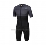 2021 Cycling Jersey Sportful Black Gray Short Sleeve and Bib Short